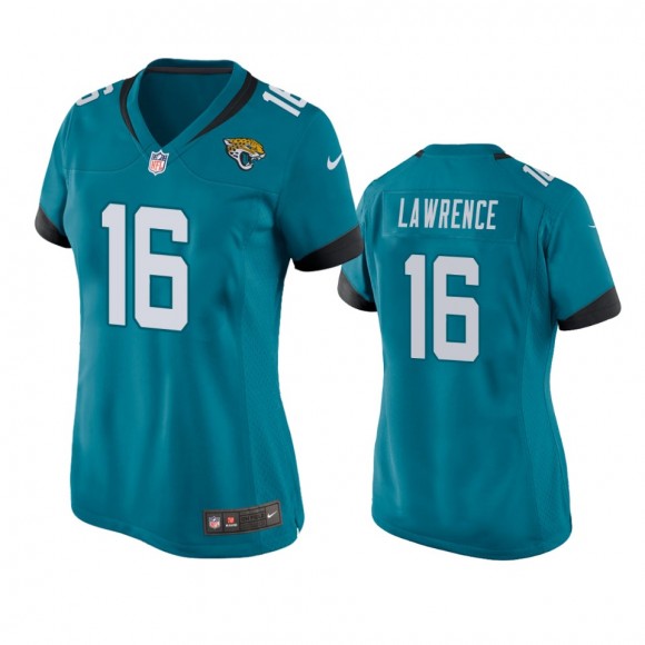 Women's Jacksonville Jaguars Trevor Lawrence Teal Game Jersey