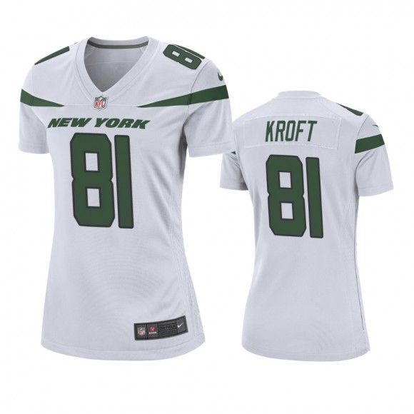 Women's New York Jets Tyler Kroft White Game Jersey