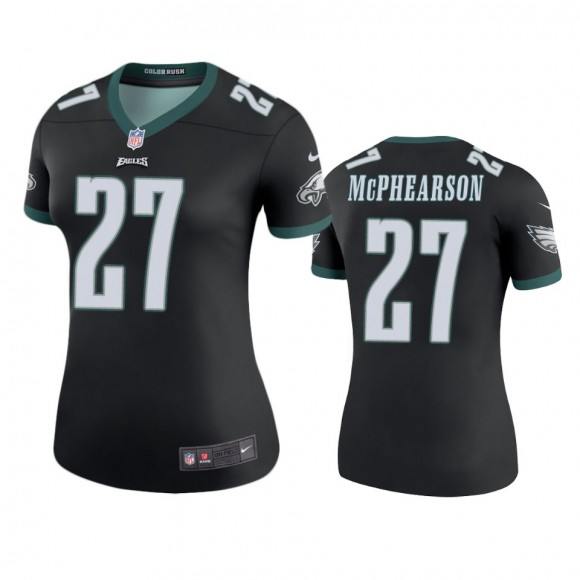 Philadelphia Eagles Zech McPhearson Black Color Rush Legend Jersey - Women's