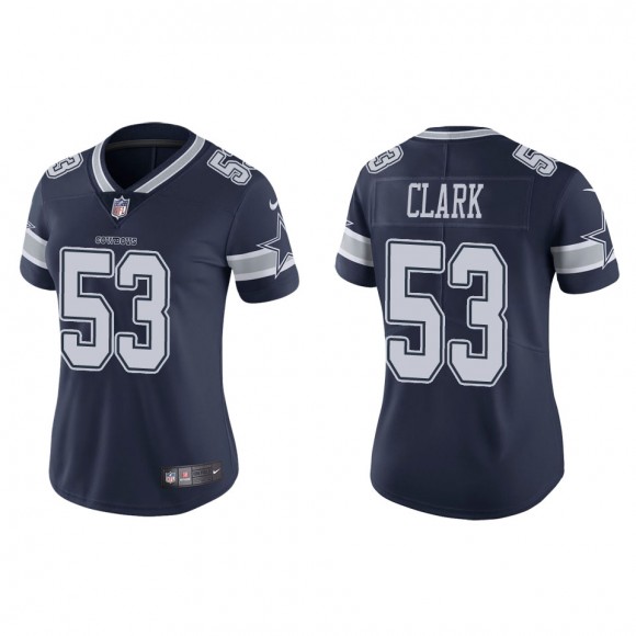 Women's Cowboys Damone Clark Navy Vapor Limited Jersey