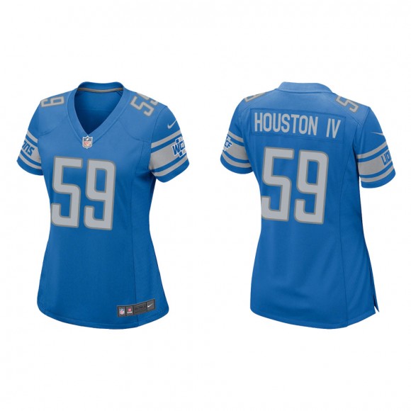 Women's Lions James Houston IV Blue Game Jersey