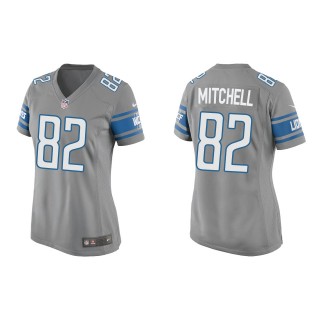 Women's Lions James Mitchell Silver Game Jersey