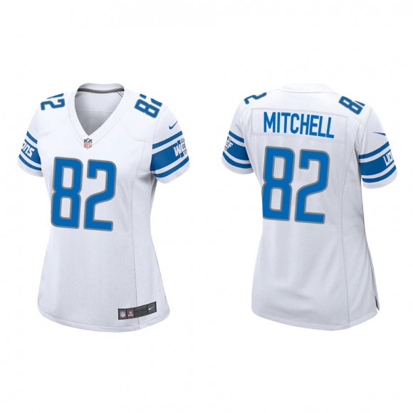 Women's Lions James Mitchell White Game Jersey