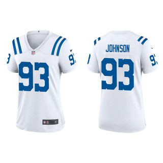 Women's Colts Eric Johnson White Game Jersey