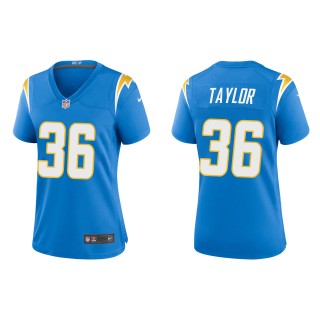 Women's Chargers Ja'Sir Taylor Powder Blue Game Jersey