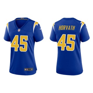Women's Chargers Zander Horvath Royal Alternate Game Jersey