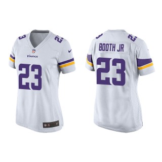Women's Vikings Andrew Booth Jr. White Game Jersey