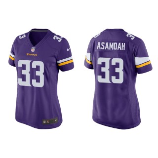 Women's Vikings Brian Asamoah Purple Game Jersey