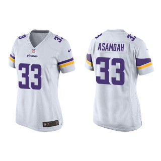 Women's Vikings Brian Asamoah White Game Jersey