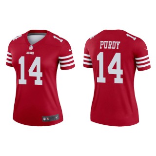 Women's 49ers Brock Purdy Scarlet Legend Jersey