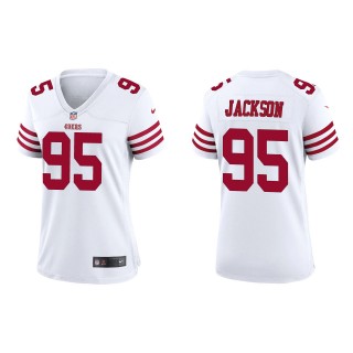 Women's 49ers Drake Jackson White Game Jersey