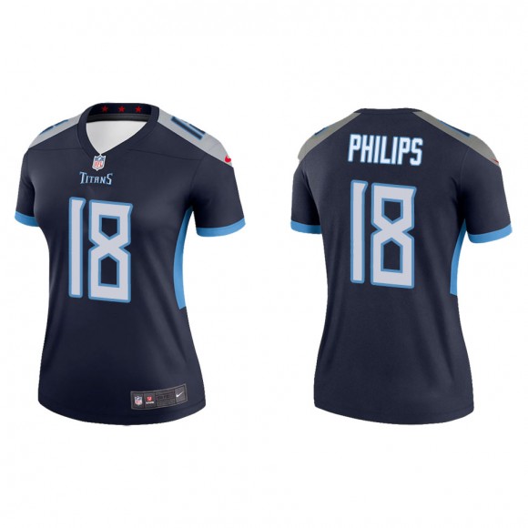 Women's Titans Kyle Philips Navy Legend Jersey