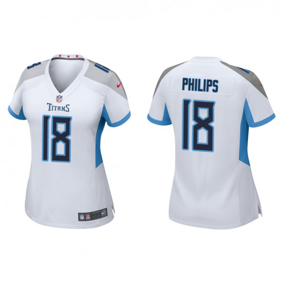 Women's Titans Kyle Philips White Game Jersey