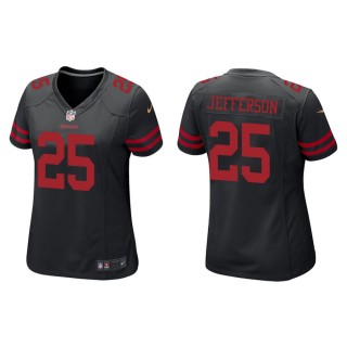 Tony Jefferson Jersey Women's 49ers Black Game