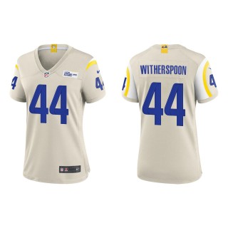 Women's Rams Ahkello Witherspoon Bone Game Jersey