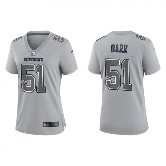 Women's Dallas Cowboys Anthony Barr Gray Atmosphere Fashion Game Jersey