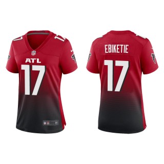 Women's Falcons Arnold Ebiketie Red Alternate Game Jersey