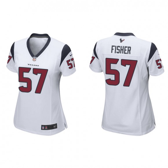 Women's Texans Blake Fisher White Game Jersey