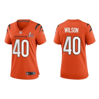 Women's Super Bowl LVI Brandon Wilson Bengals Orange Game Jersey
