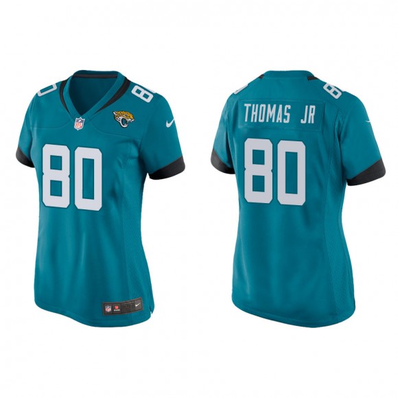 Women's Jaguars Brian Thomas Jr. Teal Game Jersey