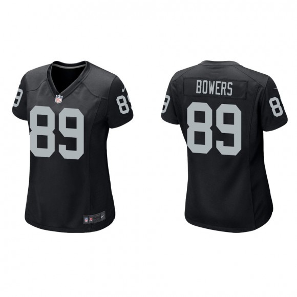 Women's Raiders Brock Bowers Black Game Jersey