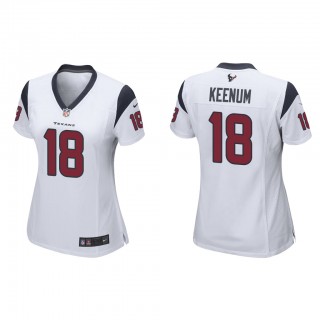 Women's Case Keenum White Game Jersey