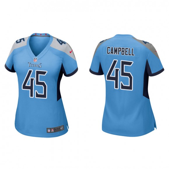 Women's Titans Chance Campbell Light Blue Game Jersey