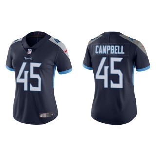 Women's Titans Chance Campbell Navy Vapor Limited Jersey
