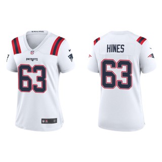 Women's New England Patriots Chasen Hines White Game Jersey