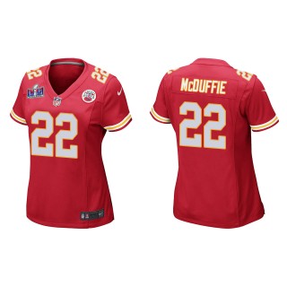 Women's Chiefs Trent McDuffie Red Super Bowl LVIII Game Jersey