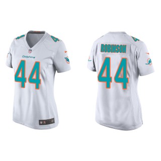 Women's Dolphins Chop Robinson White Game Jersey