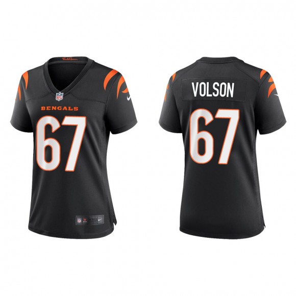 Women's Bengals Cordell Volson Black 2022 NFL Draft Game Jersey