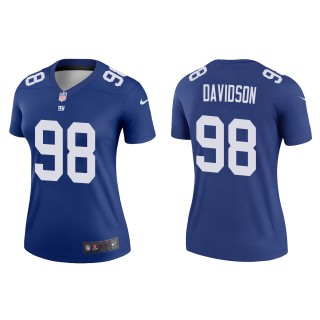 Women's Giants D.J. Davidson Royal 2022 NFL Draft Legend Jersey