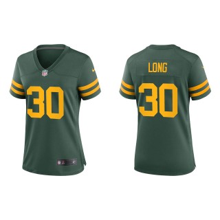 Women's Packers David Long Green Alternate Game Jersey