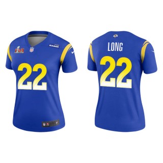 Women's Super Bowl LVI David Long Rams Royal Legend Jersey