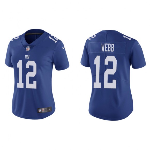 Women's Giants Davis Webb Royal Vapor Limited Jersey