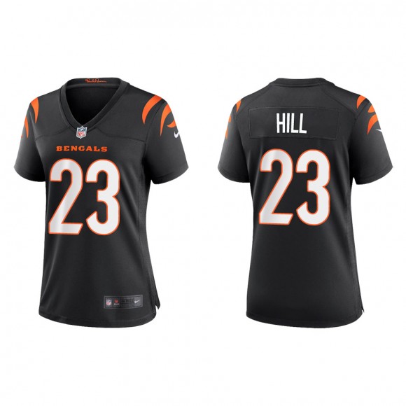 Women's Bengals Daxton Hill Black 2022 NFL Draft Game Jersey