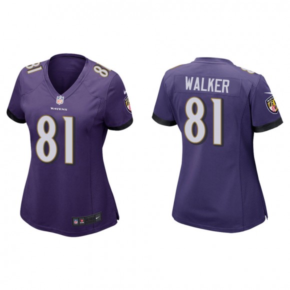 Women's Ravens Devontez Walker Purple Game Jersey