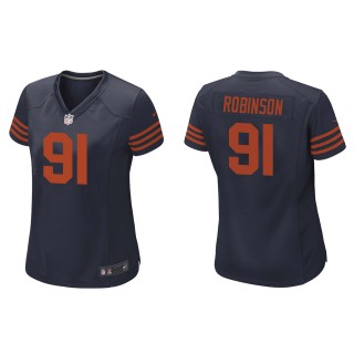 Women's Bears Dominique Robinson Navy Throwback Game Jersey
