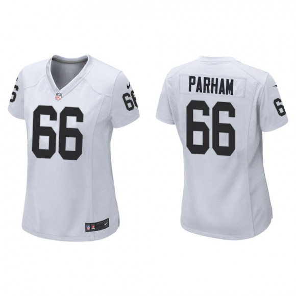 Women's Raiders Dylan Parham White Game Jersey