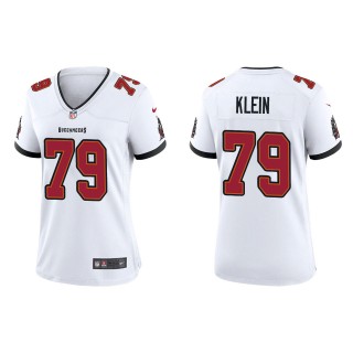 Women's Buccaneers Elijah Klein White Game Jersey