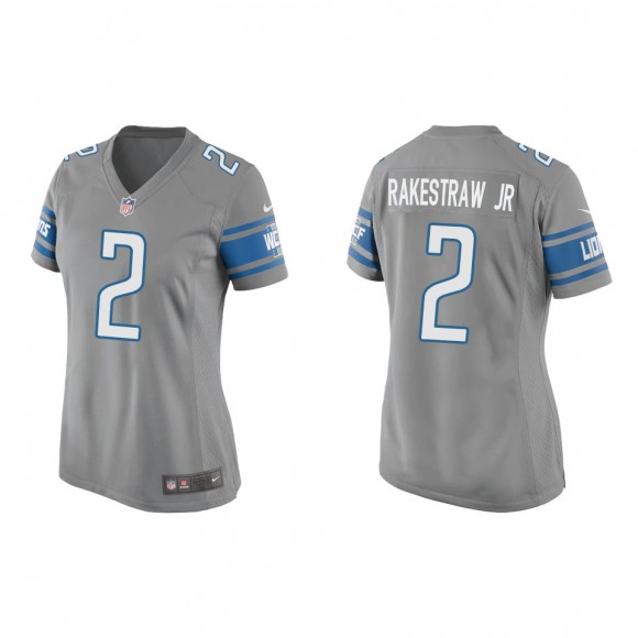 Women's Lions Ennis Rakestraw Jr. Silver Game Jersey