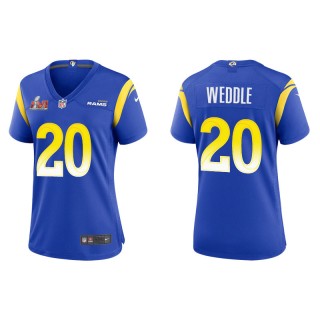 Women's Super Bowl LVI Eric Weddle Rams Royal Game Jersey