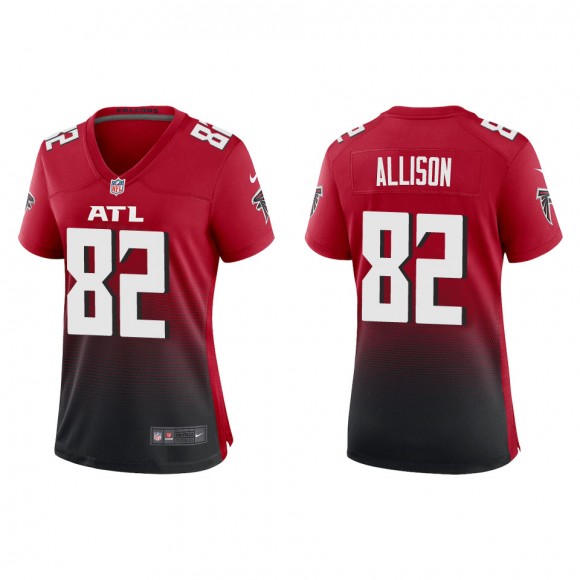 Women's Atlanta Falcons Geronimo Allison Red Alternate Game Jersey