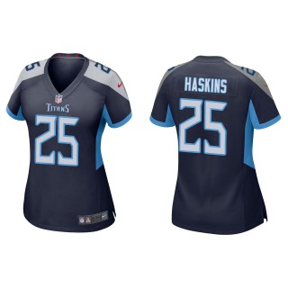 Women's Tennessee Titans Hassan Haskins Navy Game Jersey