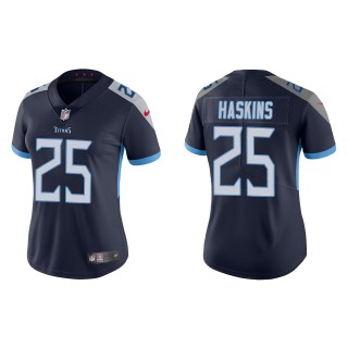 Women's Tennessee Titans Hassan Haskins Navy Vapor Limited Jersey