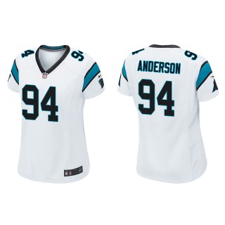 Women's Carolina Panthers Henry Anderson White Game Jersey