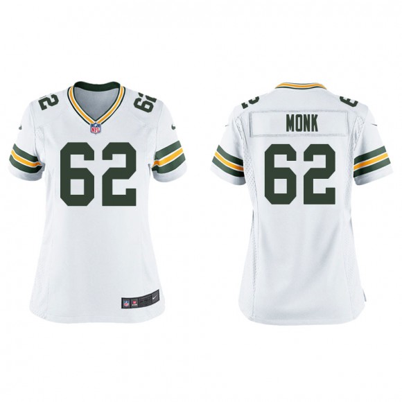 Women's Packers Jacob Monk White Game Jersey