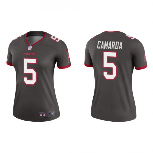 Women's Buccaneers Jake Camarda Pewter 2022 NFL Draft Legend Jersey