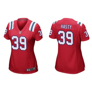 Women's Patriots JaMycal Hasty Red Game Jersey